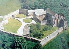 A walled manor house of the 1300's