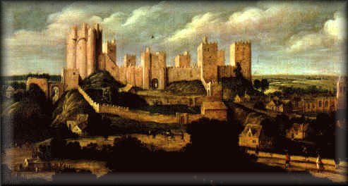 The famous painting of Pontefract Castle.