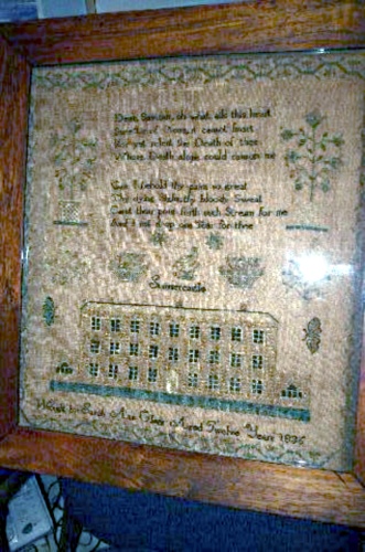 Sampler of Sarah Midgley nee Clegg, aged 12