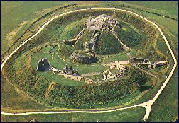 Motte and bailey at Sandal bulit by William de Warrene